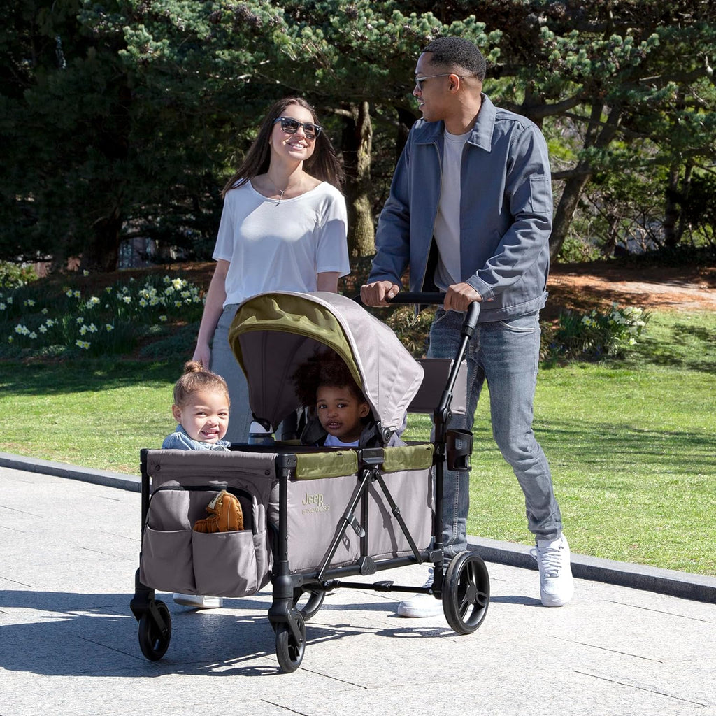 Jeep Sport All-Terrain Stroller Wagon by Delta Children Includes Canopy Parent Organizer wourant