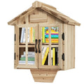 Little Library Box Outdoor Free Library Kit Double Doors Little Library Box Book Storage wourant