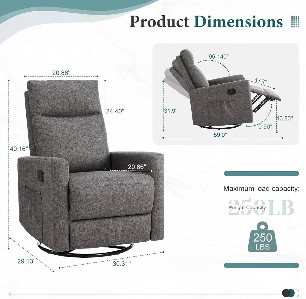 Adult recliner living room massage recliner adjustable home theater chair single sofa wourant