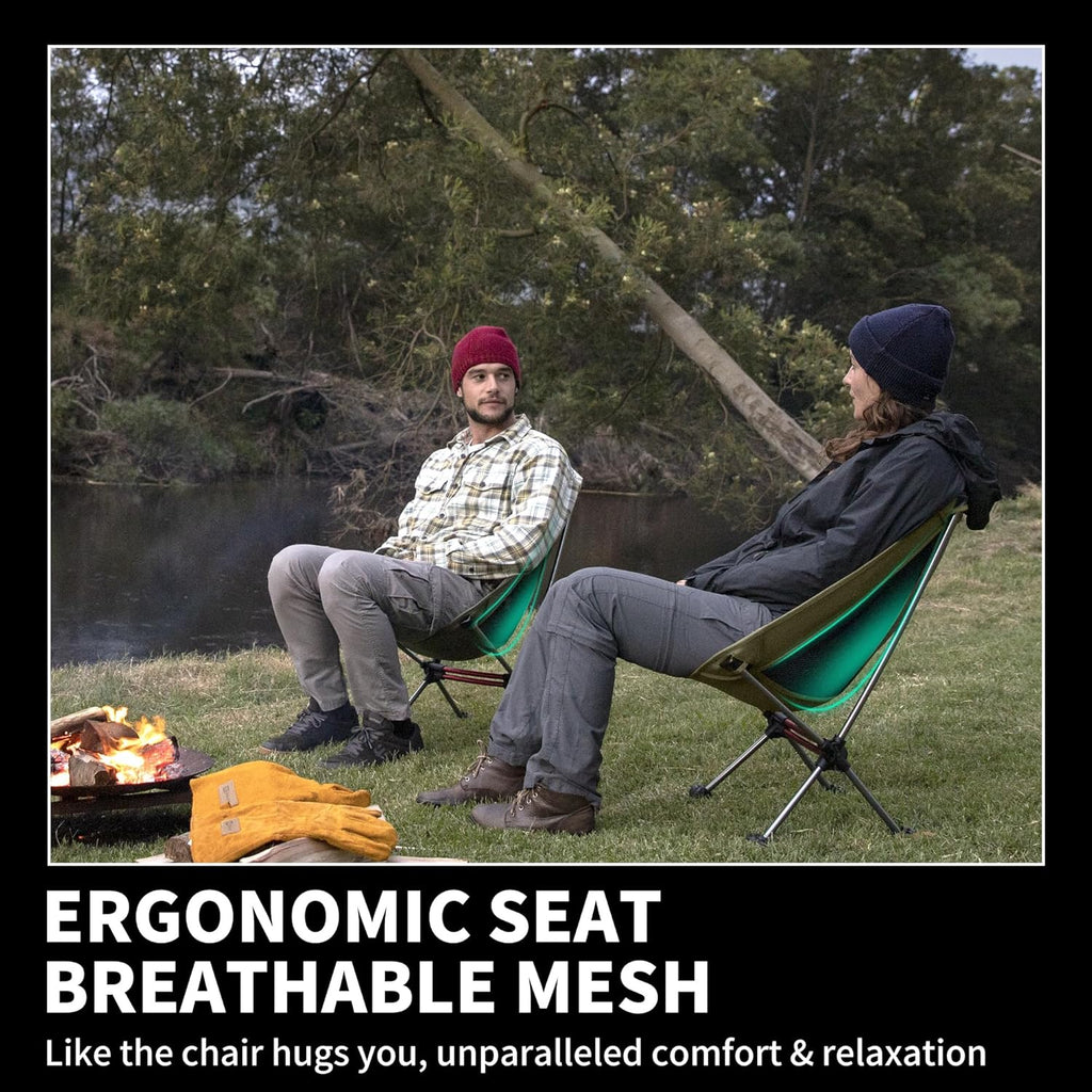 Ultralight Camping Chair 2.12 lbs Portable Backpacking Chair Folding Hiking Chair wourant