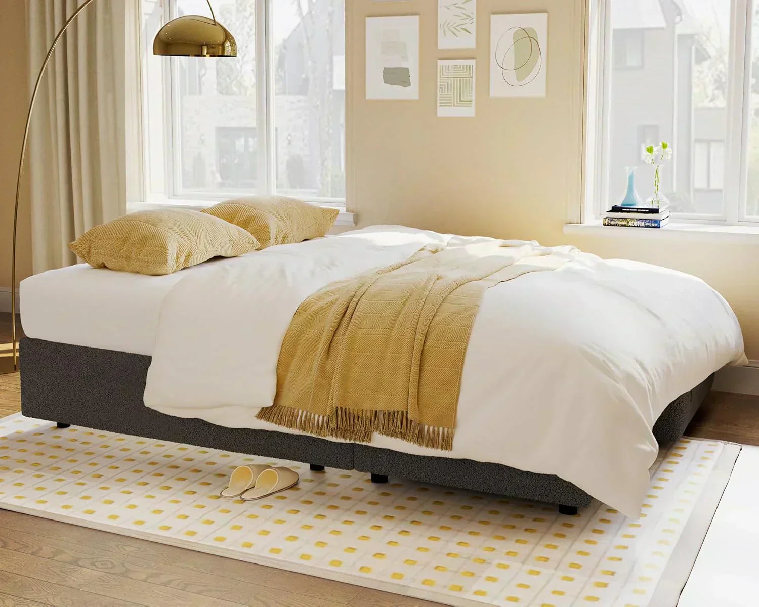VanAcc Sofa Bed Sleeper Sofa with Storage Chaise 2 in 1 Pull Out Couch Living Room wourant