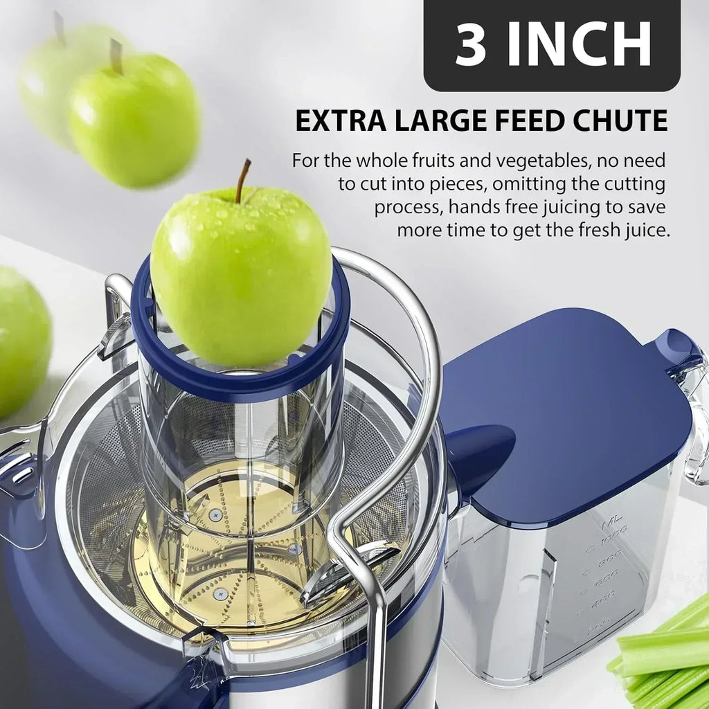 1300W KOIOS Centrifugal Juicer with Extra Large 3" Feed Chute and Titanium Filter wourant