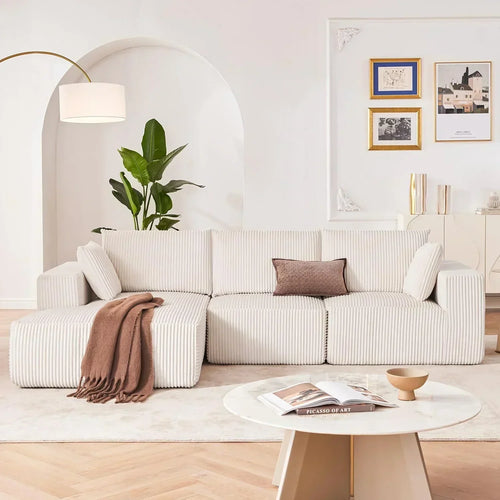 108-inch modular sofa cloud modular sofa with deep seat and reclining chair upholstered sofa wourant