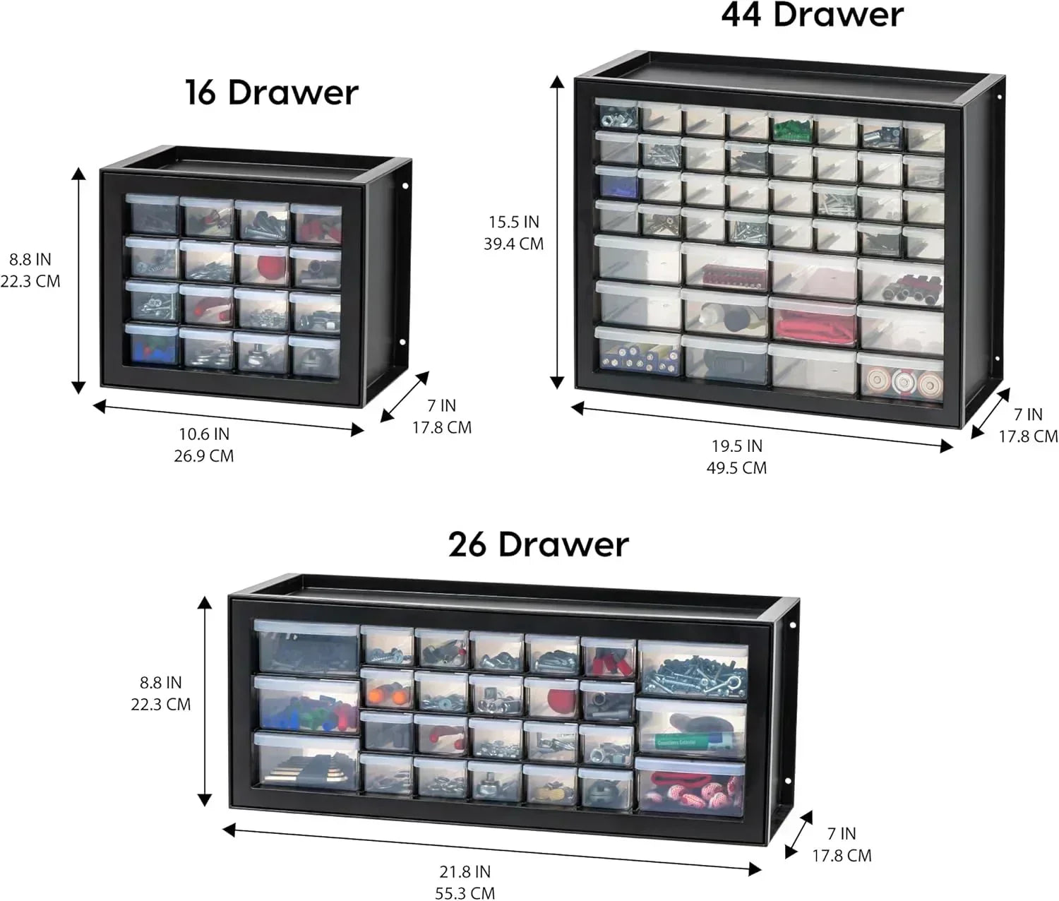 IRIS USA Screw Tool Organizer Small Parts Cabinet Chest Storage Drawers Organization Toolbox wourant
