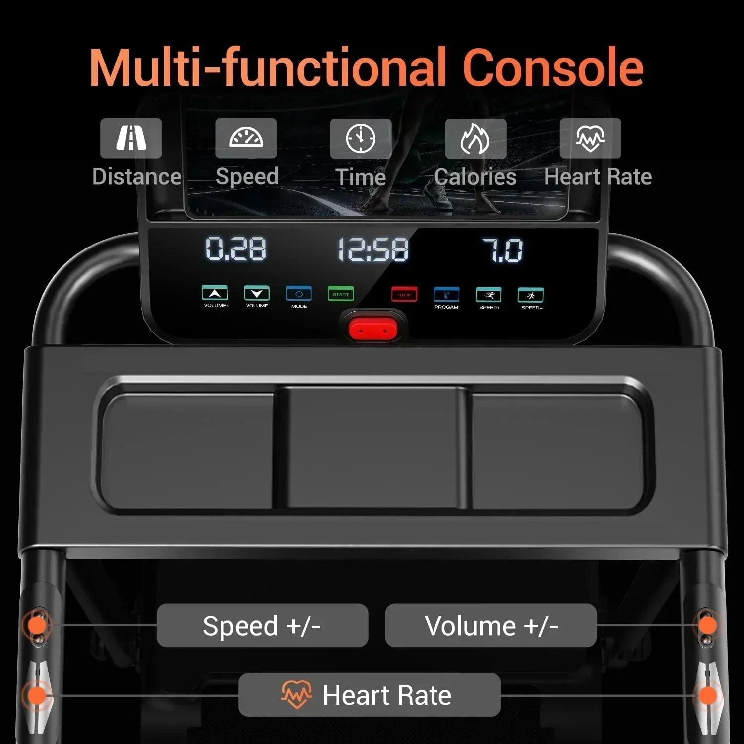 Home Treadmill 15% Incline Treadmill 3.0 hp Quiet Brushless Dual Cushion System wourant