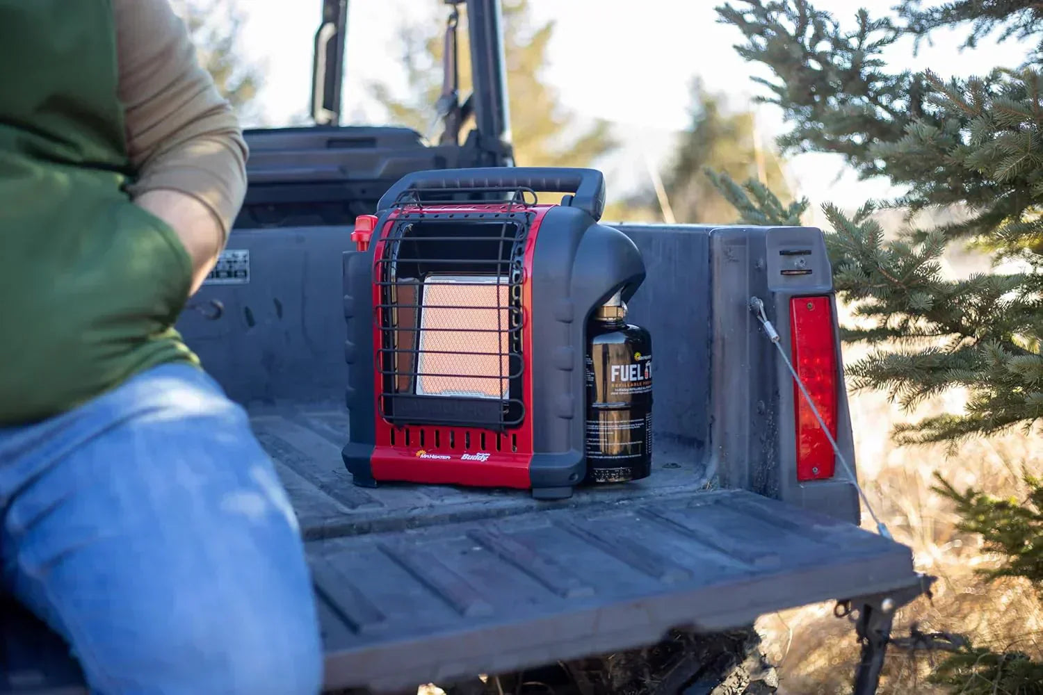 Portable Propane Radiant Heater 4000-9000 BTU for campers workshops patios and more wourant