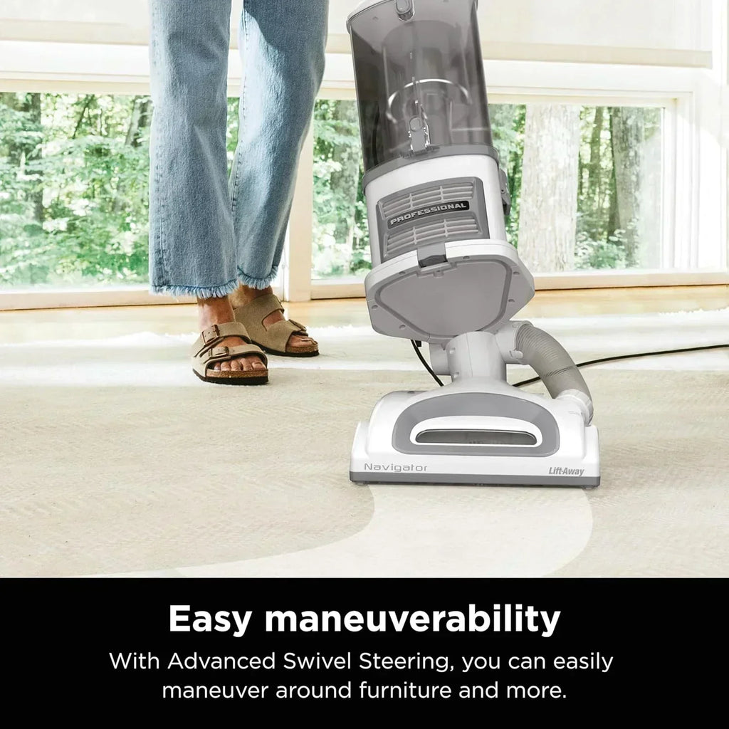 Upright Vacuum Navigator Lift-Away Deluxe Capacity HEPA Filter Swivel Steering Upholstery Tool wourant