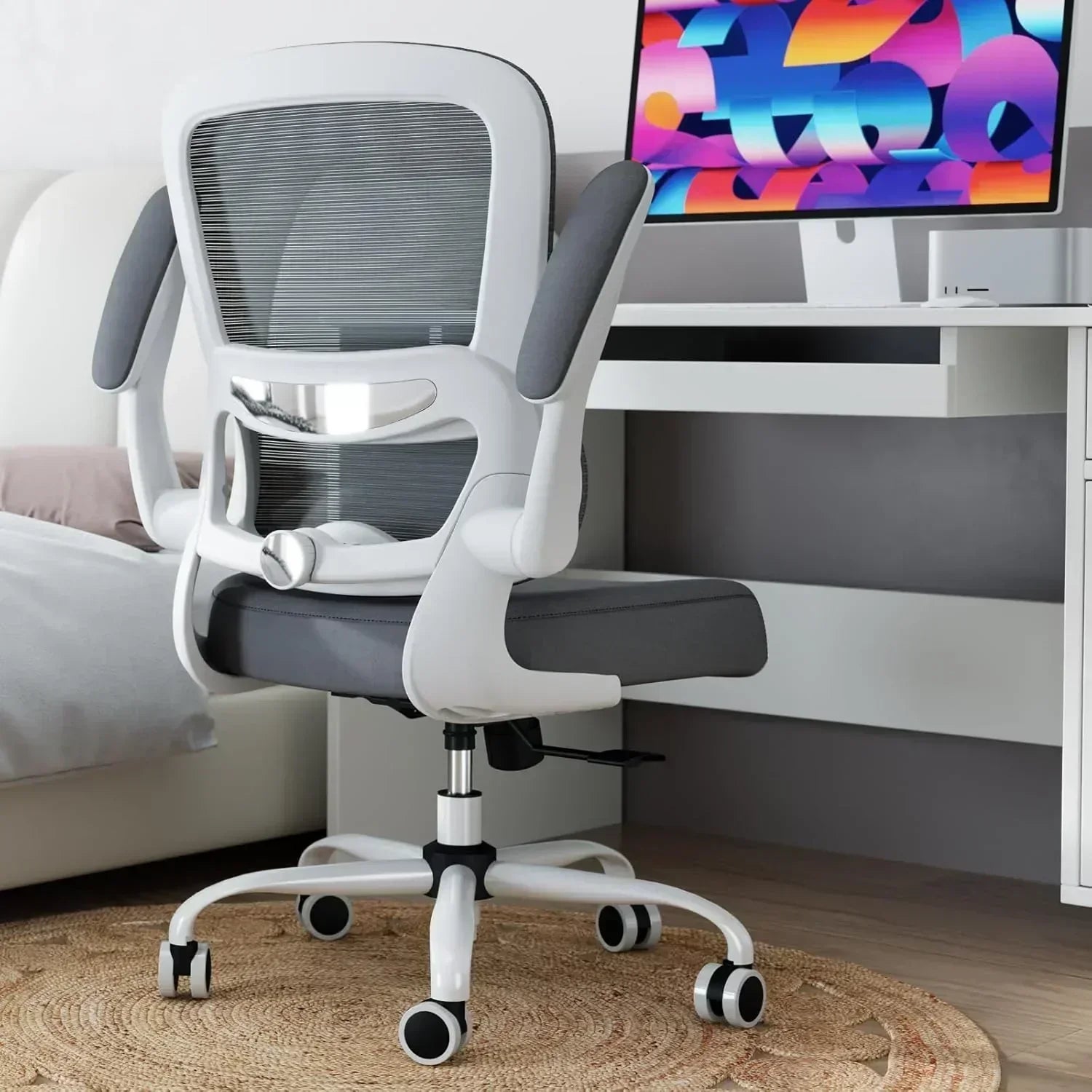 TRALT Office Chair Ergonomic Desk Chair 330 lbs Home Mesh Gaming Chair with Wheels wourant