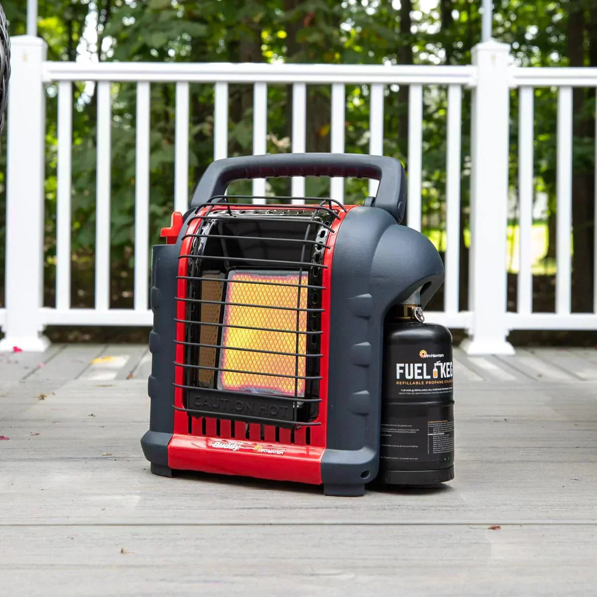 Portable Propane Radiant Heater 4000-9000 BTU for campers workshops patios and more wourant