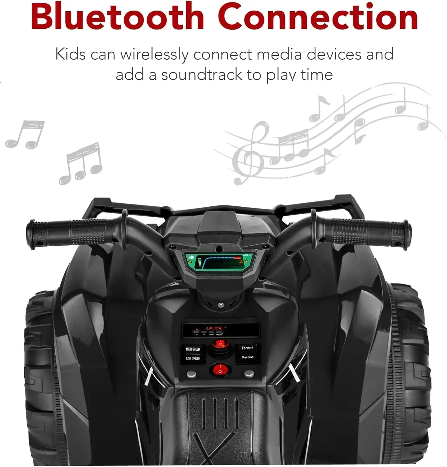 Best Choice Products 12V Kids Ride-On Electric ATV 4-Wheeler Quad Car Toy Bluetooth Audio wourant