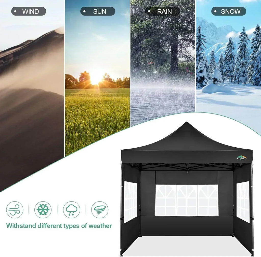 COBIZI 10x20 Heavy Duty Pop up Canopy Tent 6 sidewalls Commercial Canopy Wedding Party Tents wourant