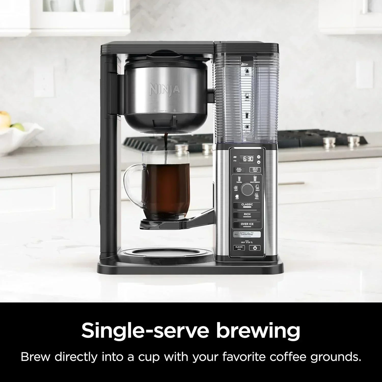 Extra Large Hot and Iced Coffee Maker with Fast Cold Brew 4 Brewing Methods 8 Sizes wourant