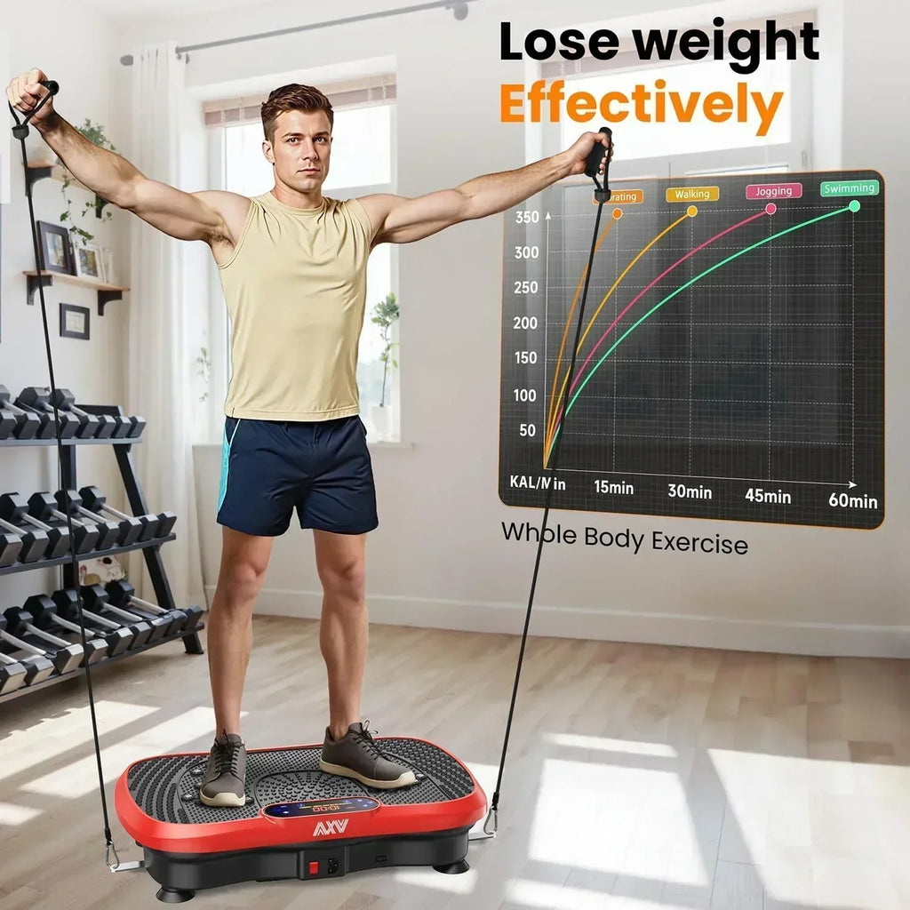 AXV Vibration Plate Fitness Platform Trainer Suitable for men and women to lose weight wourant