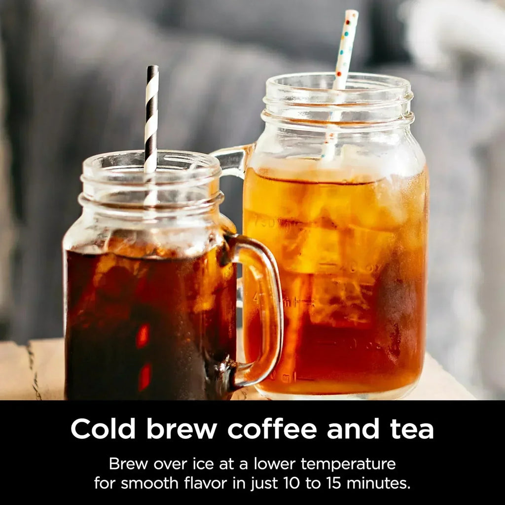Ninja Hot and Cold Brewed System Tea and Coffee Maker with Auto-iQ 50 oz Thermos wourant
