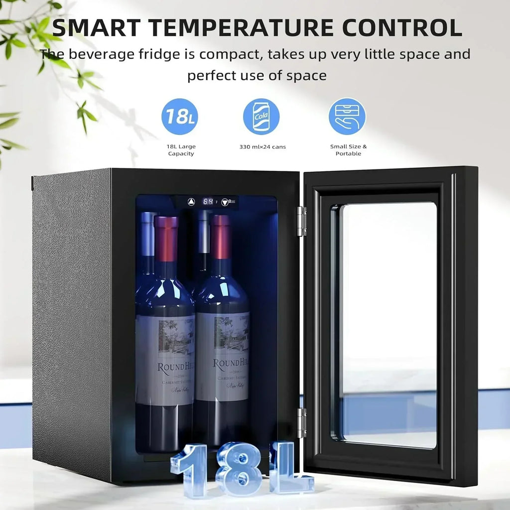 Antarctic Star 26 Bottle 130 Can Wine Cooler/Cabinet Beverage Refrigerator Cellar Beer Clear Glass wourant