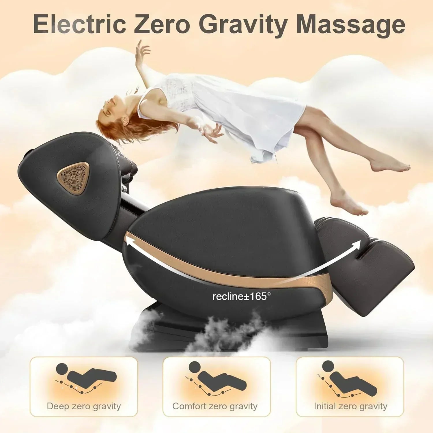 2025 Massage Chair Full Body Zero Gravity Massage Chair with 10 Fix Rollers Heating wourant