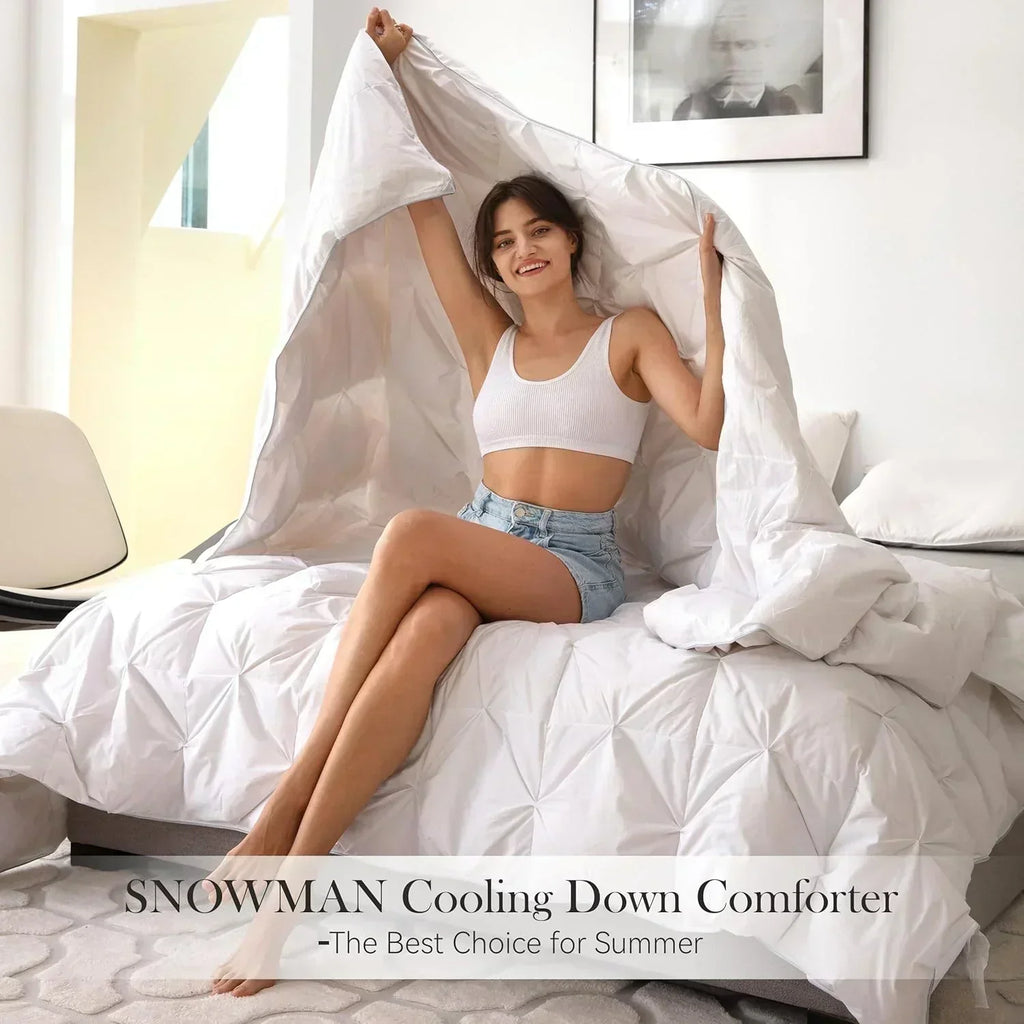Premium Down Comforter 3D Baffle Box Design wourant