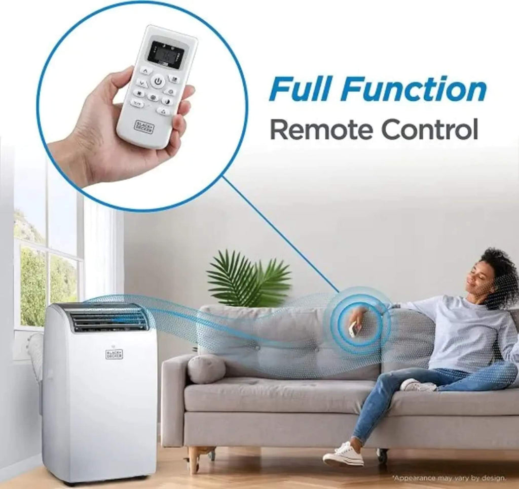 BLACK+DECKER Air Conditioner, 14,000 BTU Air Conditioner Portable for Room up to 700 Sq. Ft. with Remote Control, White wourant