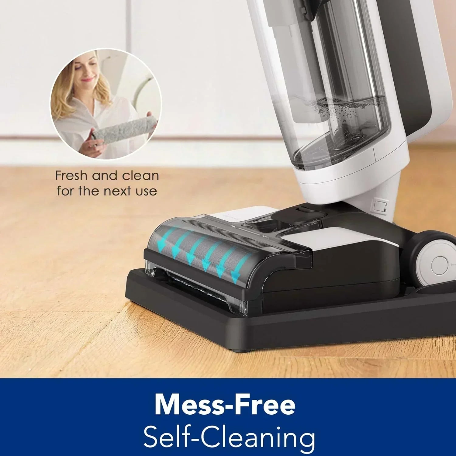 Wet Dry Vacuum Cordless Floor Cleaner and Mop One-Step Cleaning for Hard Floors wourant