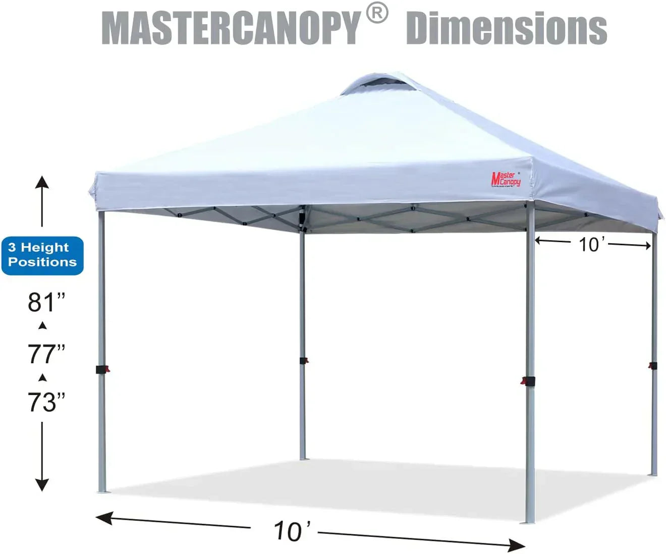 Durable Pop-up Canopy Tent with Roller Bag (10x10 Black) wourant