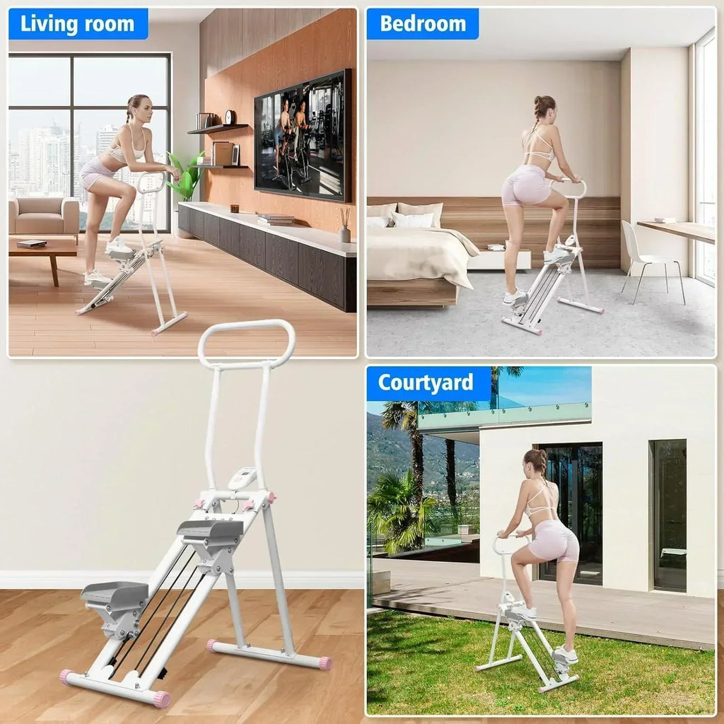 Stair Stepper for Home Gym Folding Vertical Climber Cardio Exercise Machine Stair Climber wourant