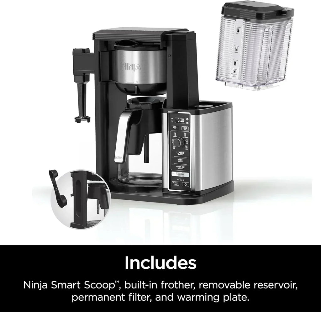 Extra Large Hot and Iced Coffee Maker with Fast Cold Brew 4 Brewing Methods 8 Sizes wourant