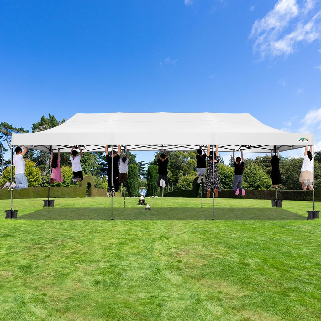 COBIZI 10x20 Heavy Duty Pop up Canopy Tent 6 sidewalls Commercial Canopy Wedding Party Tents wourant