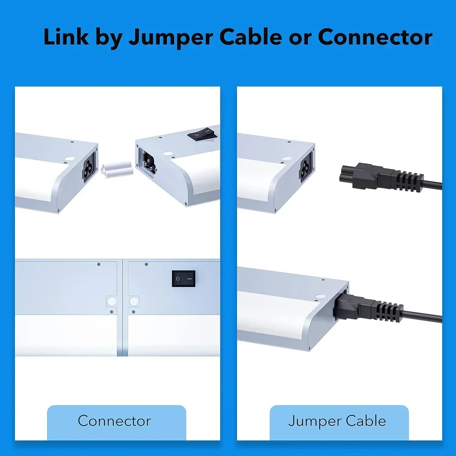 Smart under-cabinet lighting strip white and color-changing dimmable wourant