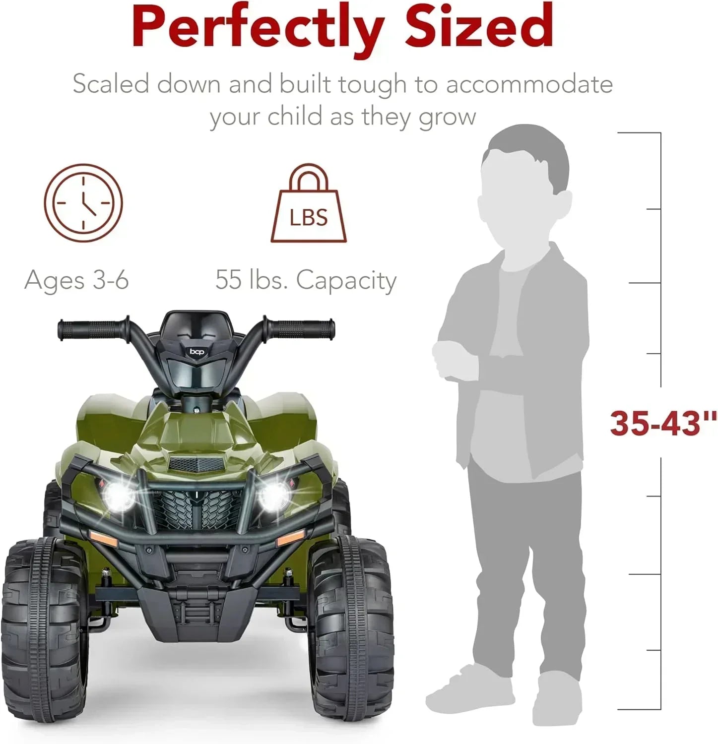 Best Choice Products 12V Kids Ride-On Electric ATV 4-Wheeler Quad Car Toy Bluetooth Audio wourant