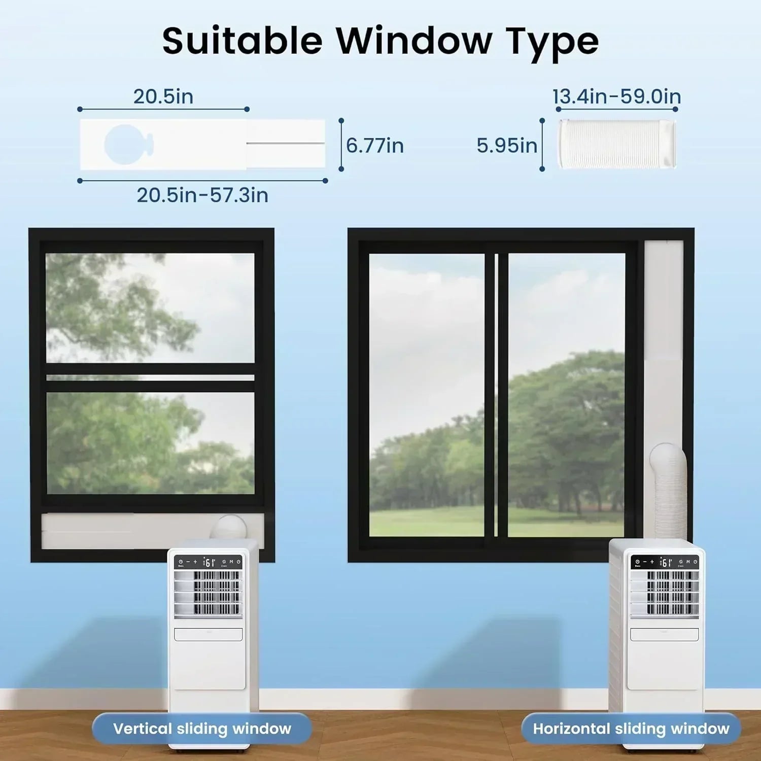 12000 BTU Portable Air Conditioners for Room up to 500 sq.ft Free Standing Quiet Portable AC Unit wourant
