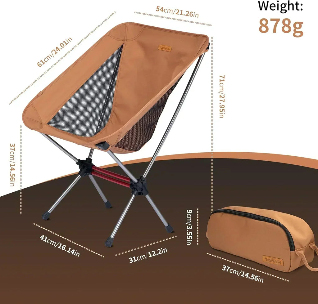 Ultralight Camping Chair 2.12 lbs Portable Backpacking Chair Folding Hiking Chair wourant