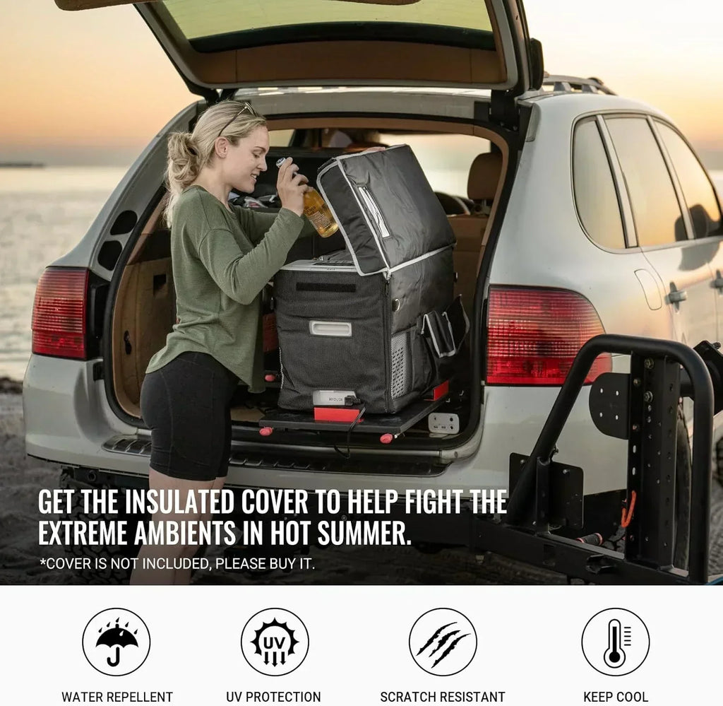 BougeRV 12 Volt Refrigerator 12V Car Fridge 23 Quart Portable Freezer Compressor Cooler wourant