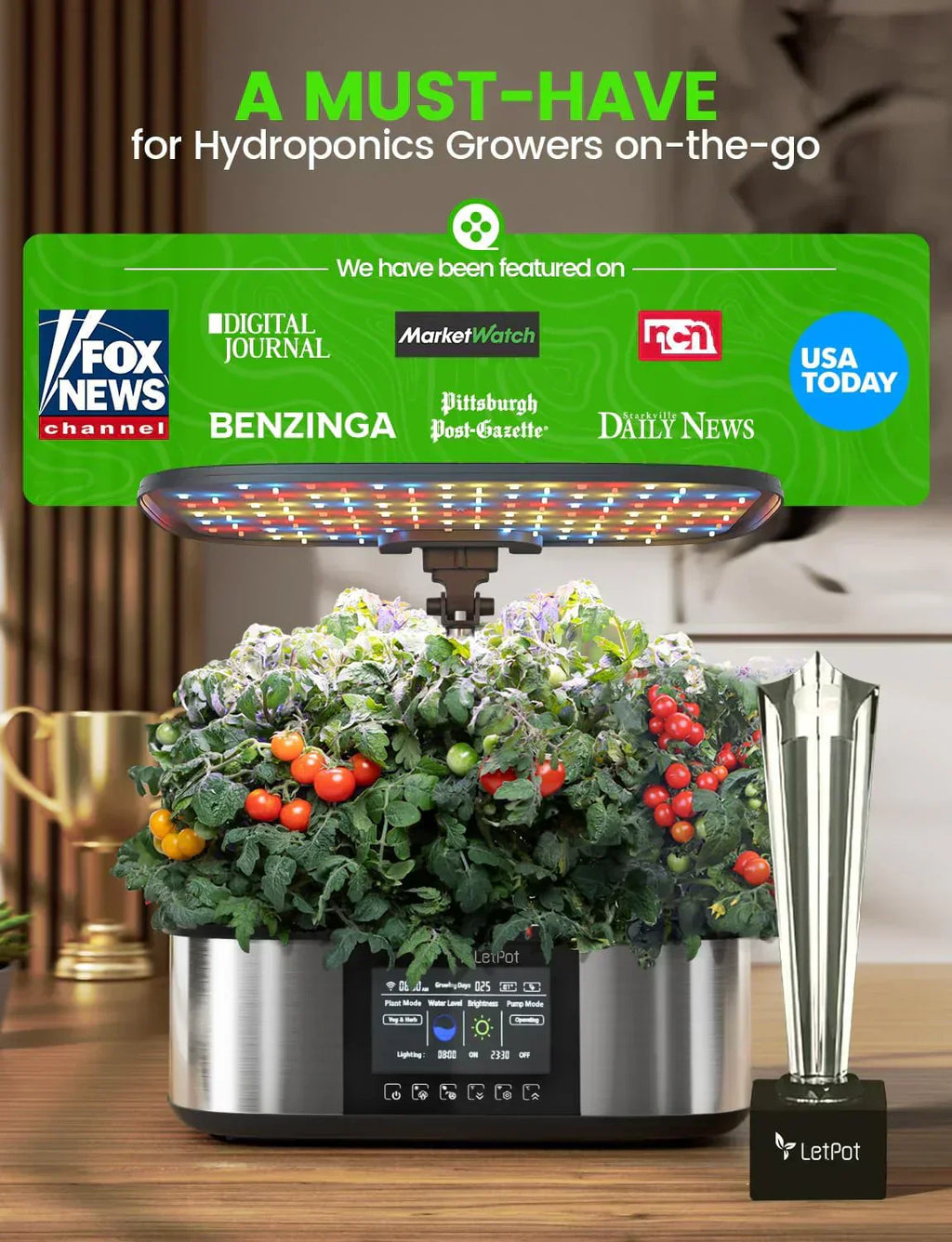 Hydroponic Planting System 12 Indoor Smart Herb Garden Set Indoor Garden App and WiFi Control wourant