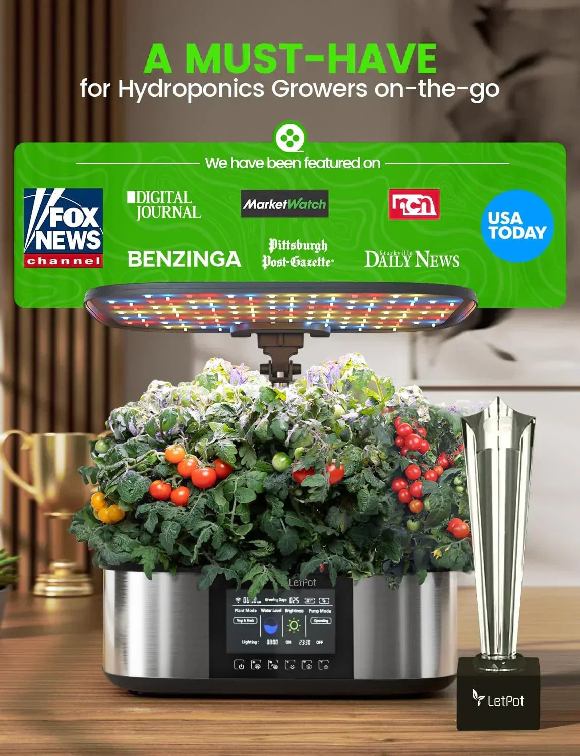 Hydroponic Planting System 12 Indoor Smart Herb Garden Set Indoor Garden App and WiFi Control wourant
