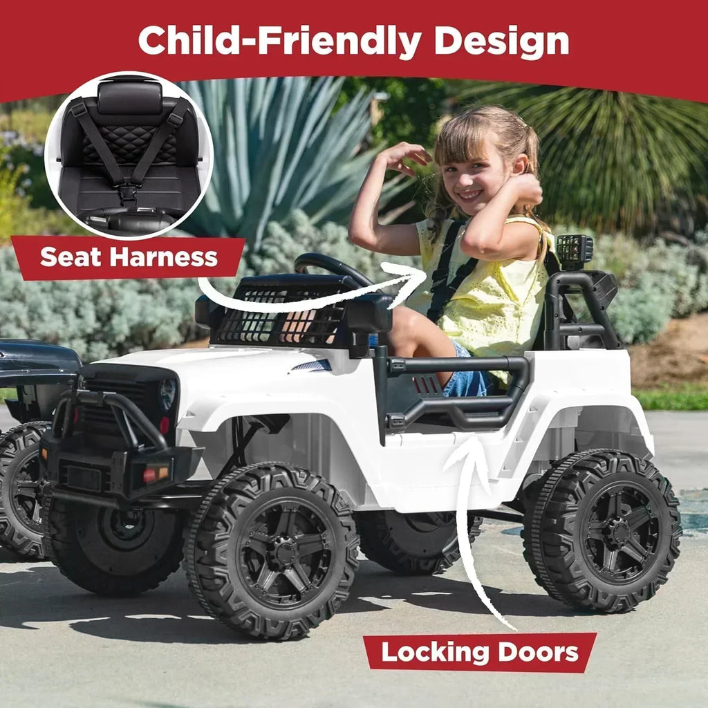 Best Choice Products 12V Kids Ride-On Truck Car with Spring Suspension and LED Lights wourant