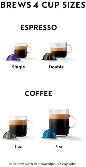Nespresso Vertuo Plus Coffee and Espresso Maker by De'Longhi wourant