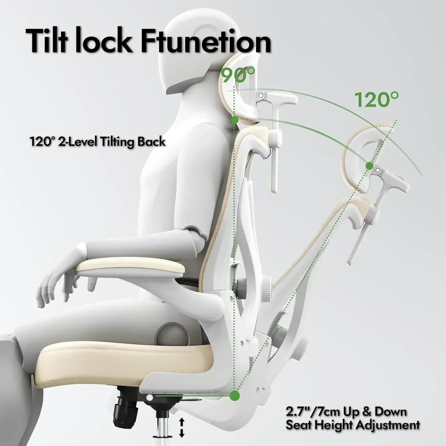 Office computer desk and chair gaming chair with lumbar support and headrest wourant