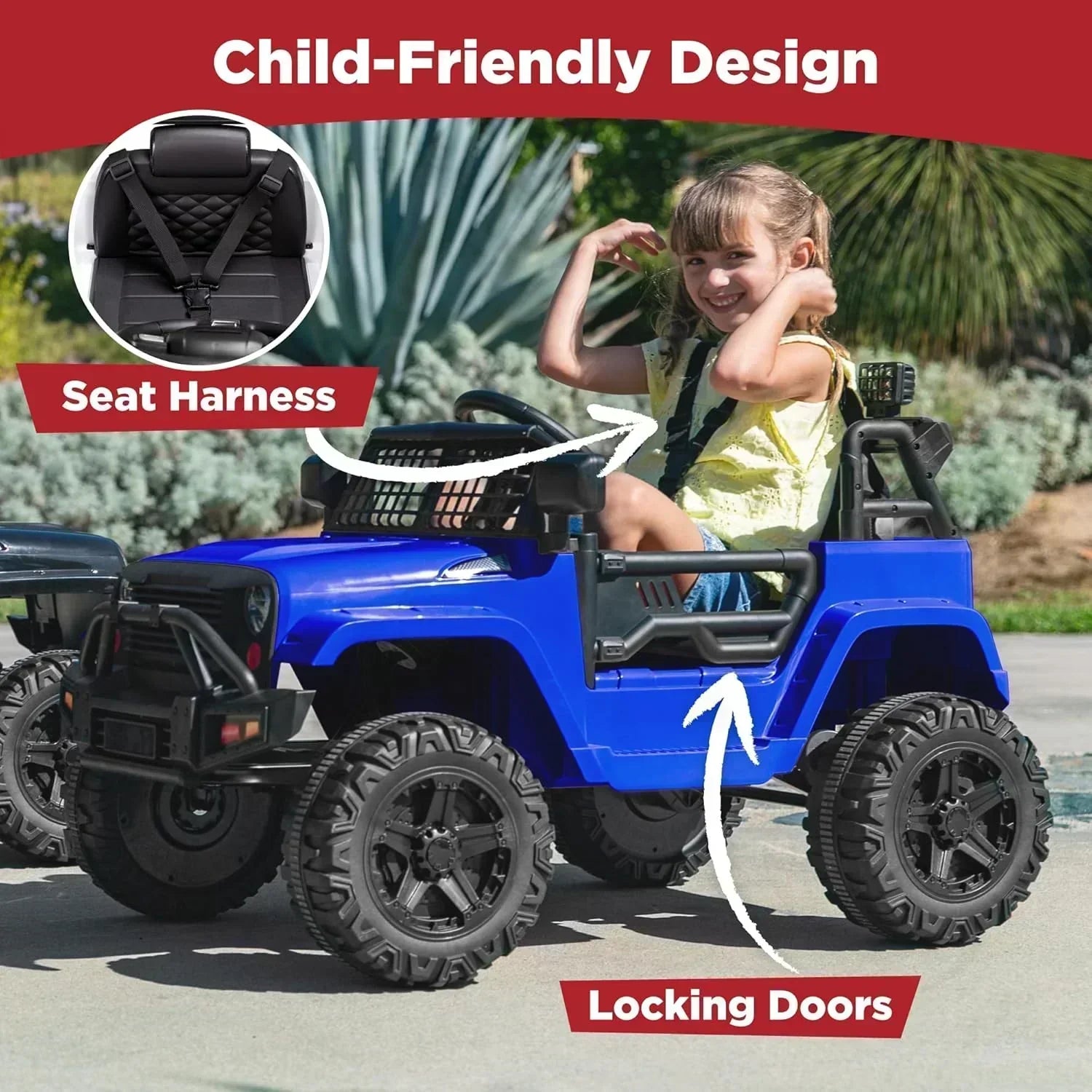 Best Choice Products 12V Kids Ride-On Truck Car with Spring Suspension and LED Lights wourant