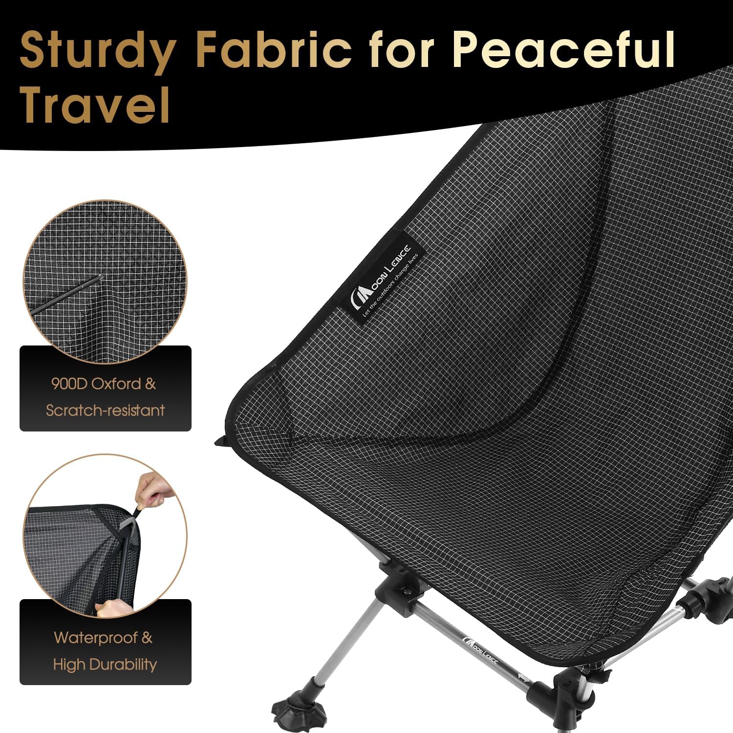 Portable Camping Chair Plus Folding Chair for Backpacking and Hiking wourant