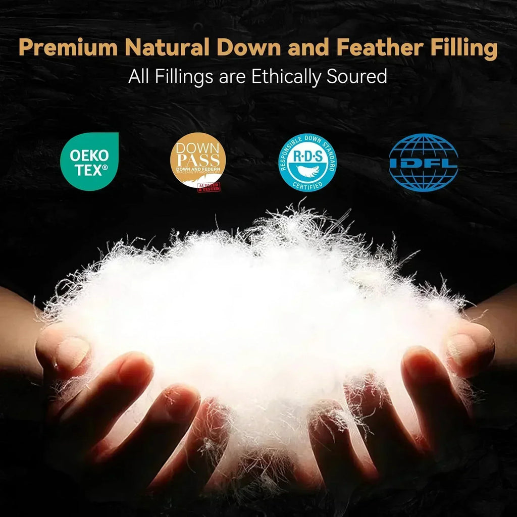 Premium Down Comforter 3D Baffle Box Design wourant