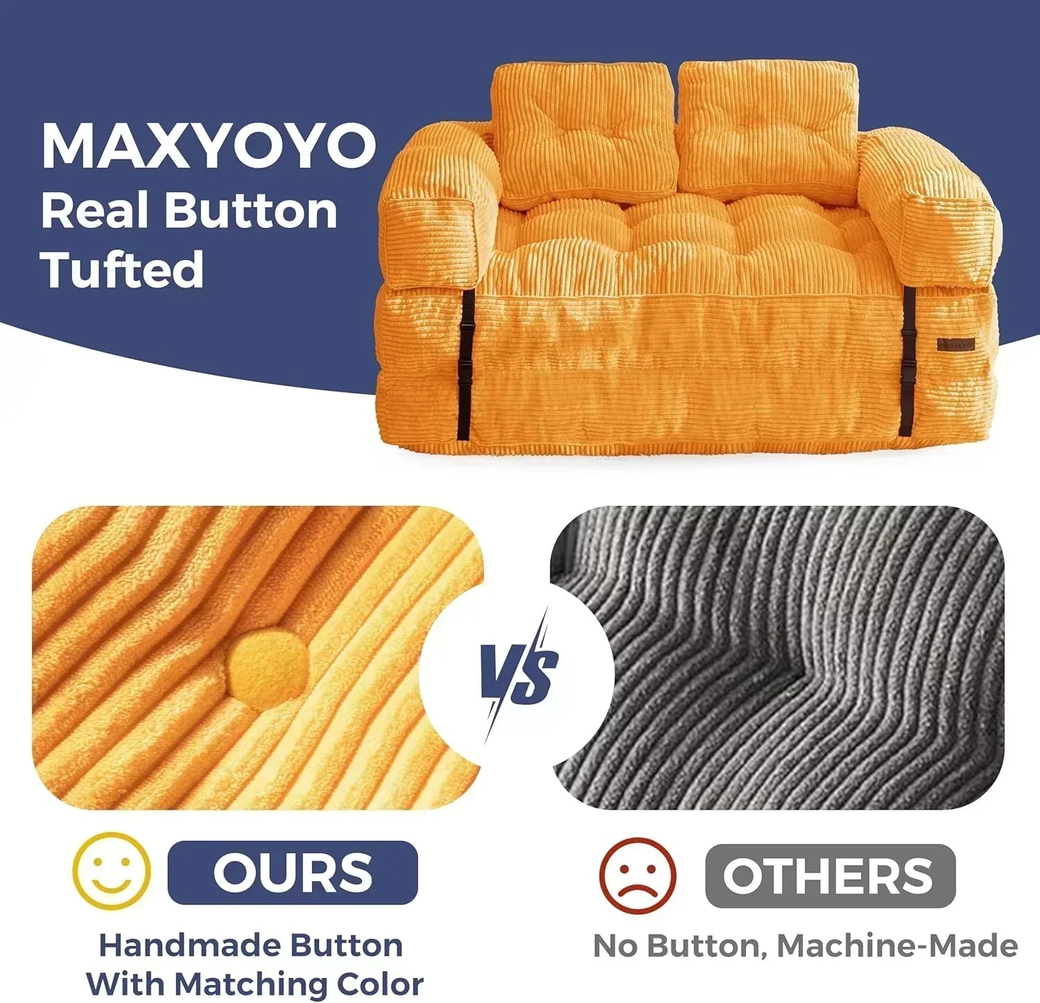 Folding Sofa Bed L-Shaped Convertible Sofa Bed with Armrests and Pillows wourant