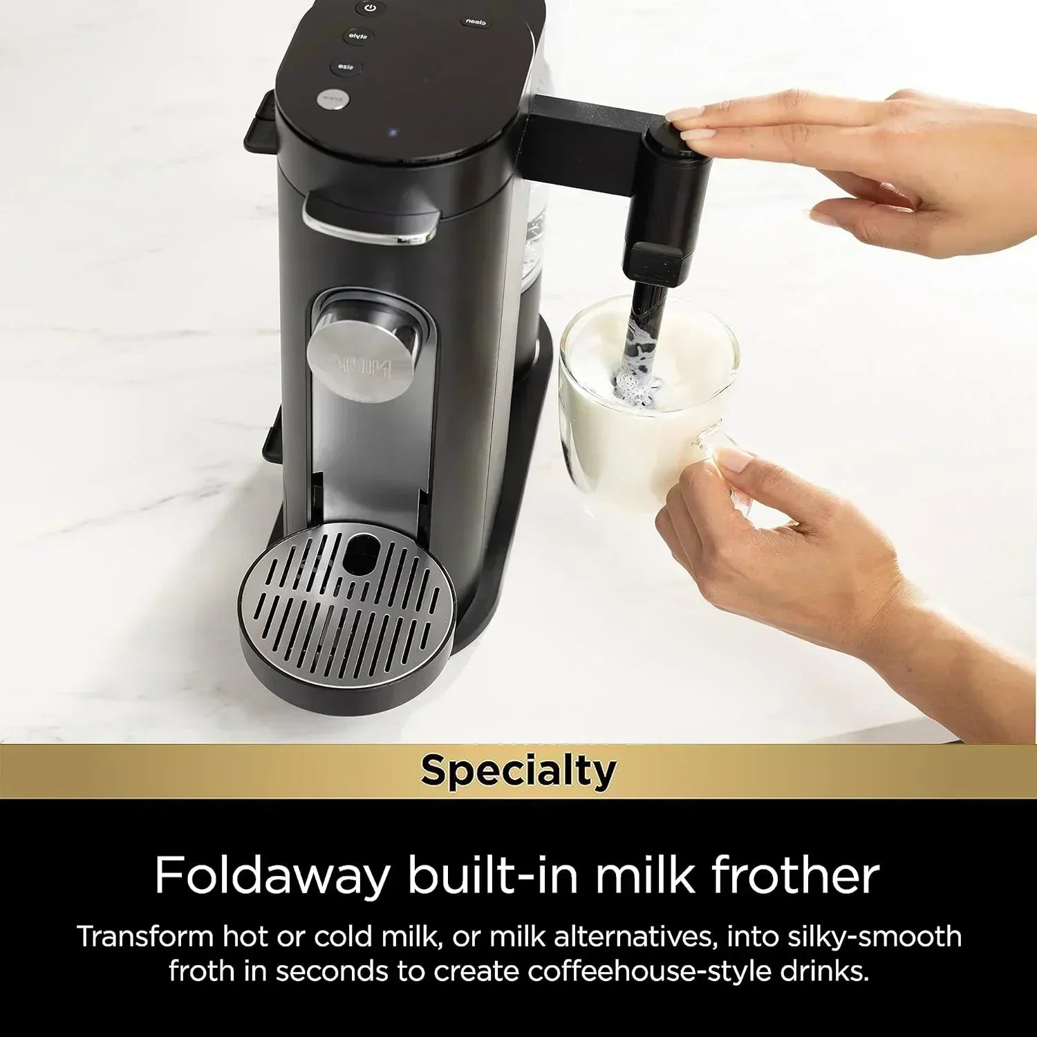 Ninja Coffee Maker Single Cup Brews with pods and grounds K-Cup compatible 4 brewing methods wourant