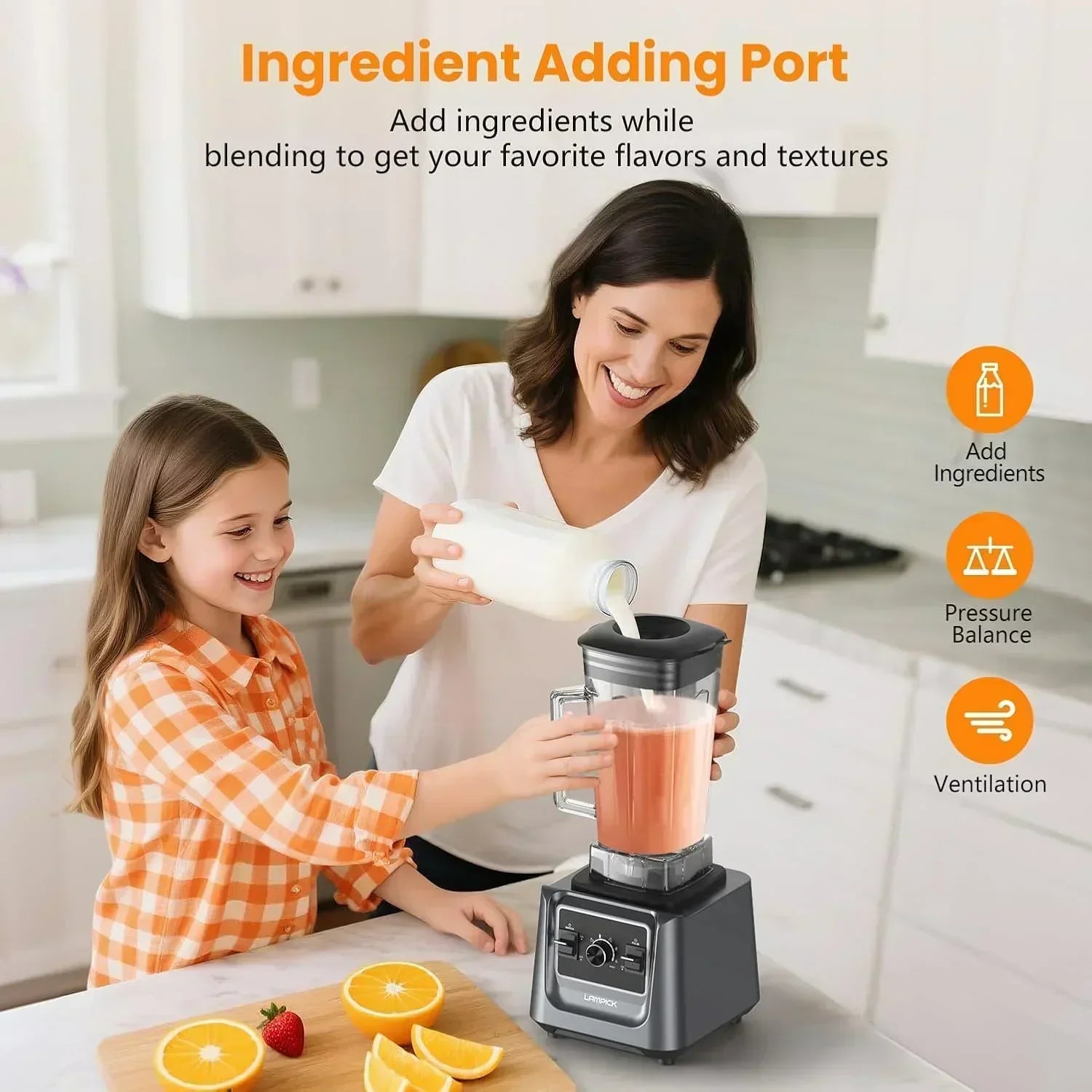 KitchenAid Blender 2000W Professional-Grade High-Speed Countertop Blender with 68oz Blending Jar wourant