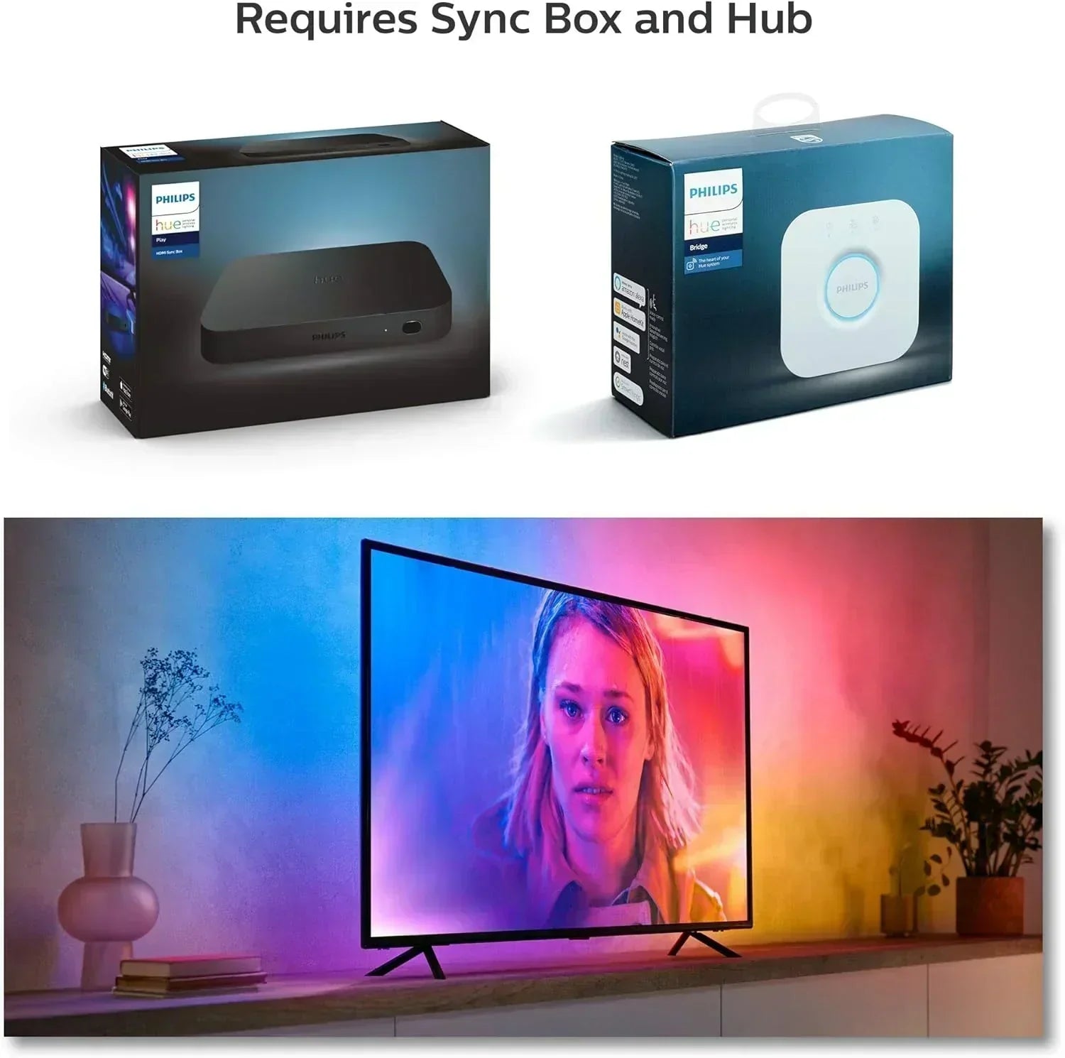 65-inch smart TV light strip flowing color-changing LED light strip backlight synced wourant