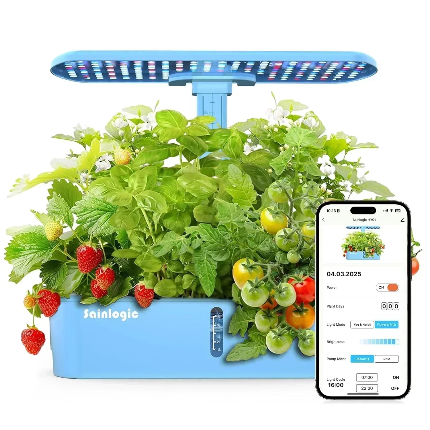 Hydroponic Planting System Kit 12 Watering Planters Smart Indoor Garden with APP wourant
