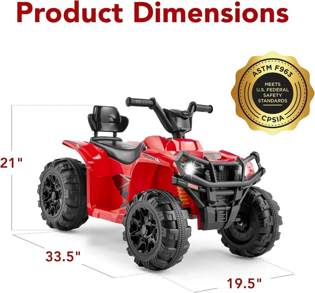 Best Choice Products 12V Kids Ride-On Electric ATV 4-Wheeler Quad Car Toy Bluetooth Audio wourant