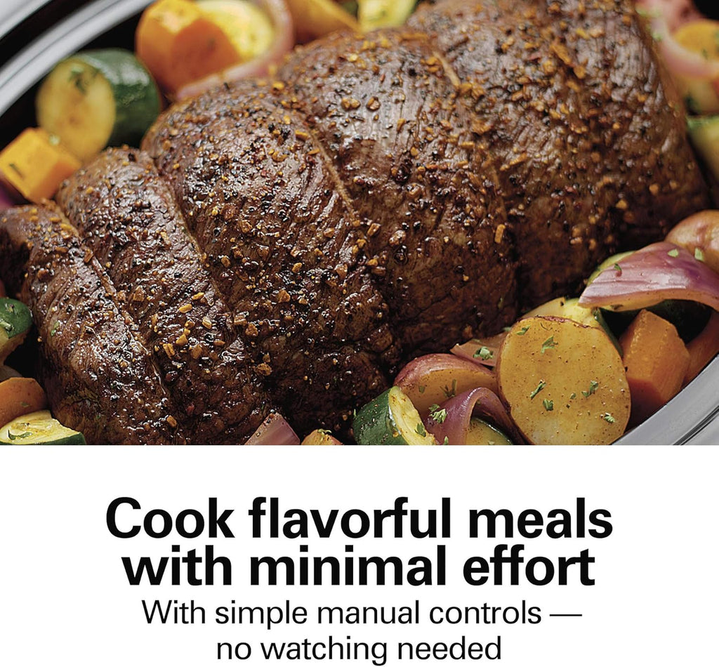 Slow Cooker Extra Large 10 Quart Stay or Go Portable With Lid Lock wourant