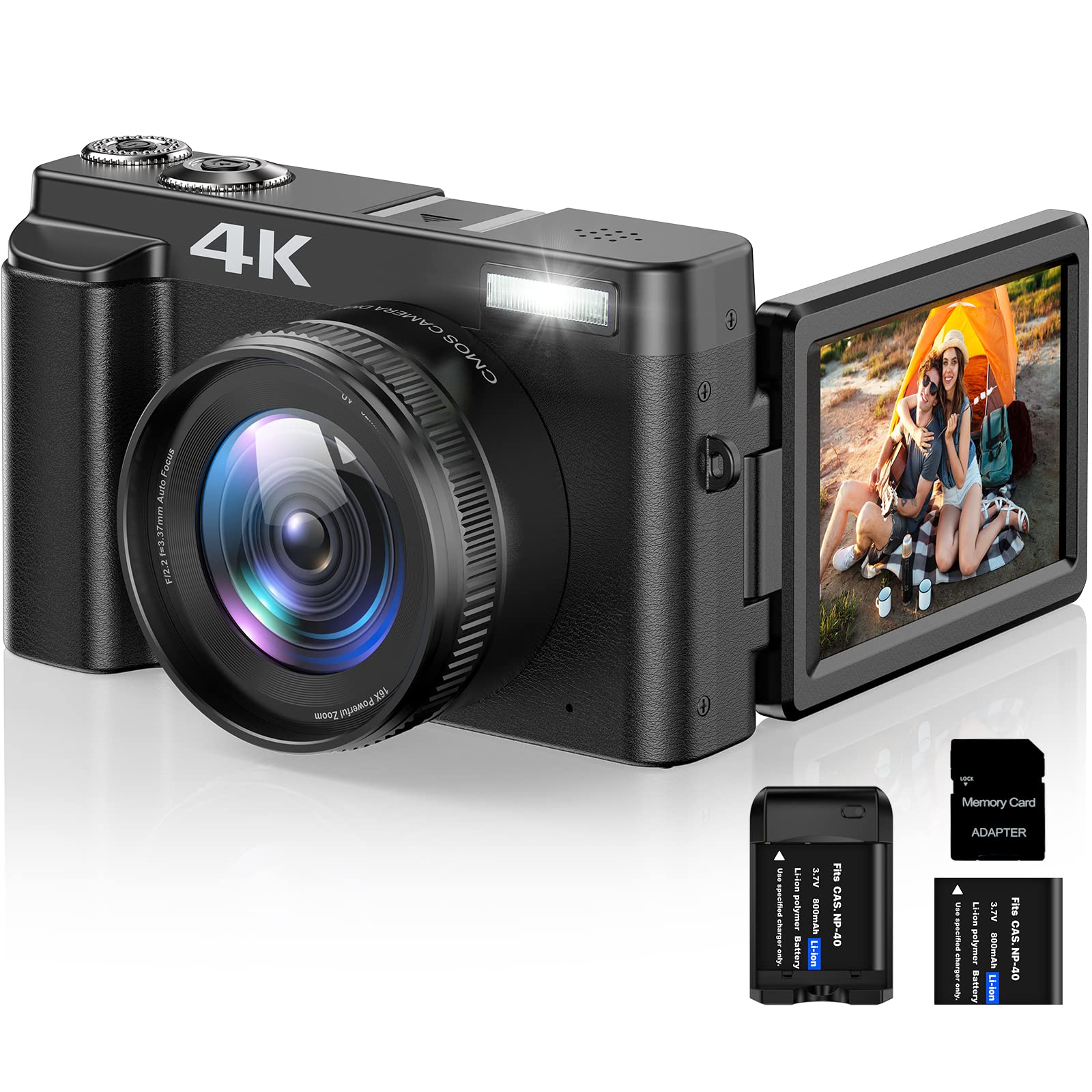 4K Digital Camera for Photography Autofocus 16X Digital Zoom wourant