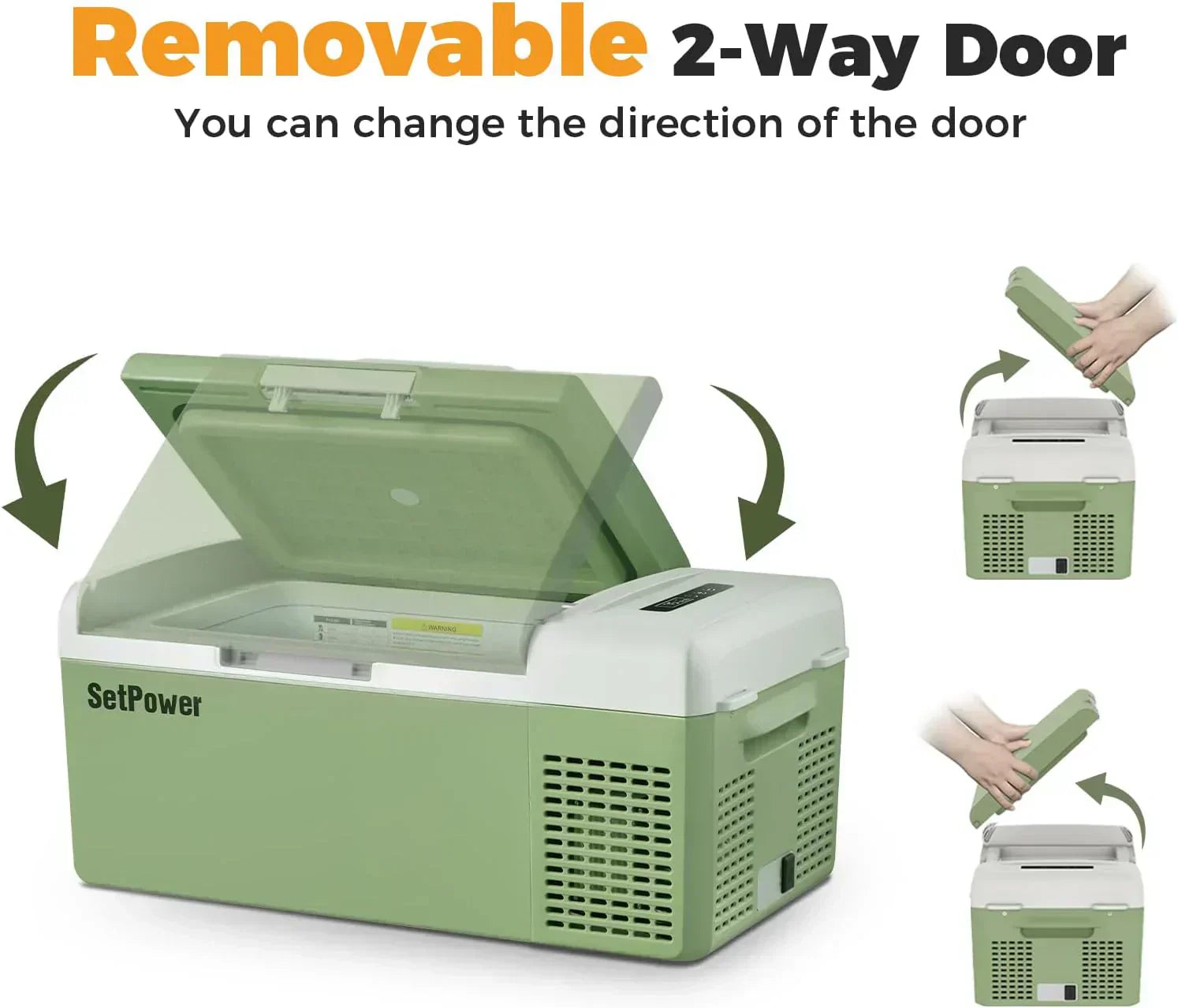 12V Refrigerator 21 Quart Portable Freezer 50 Hours Keep Cool Electric Cooler Car Refrigerator wourant