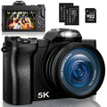 5K Digital Camera WiFi Vlogging Camera with 32G SD Card wourant